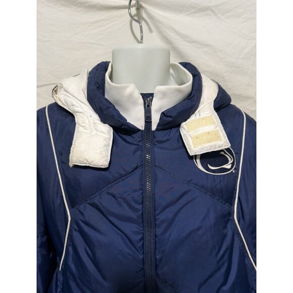 Nike Penn State Puffer Down Filled, Removable Hood Coat Jacket Nittany Lion Sz M - Picture 8 of 16